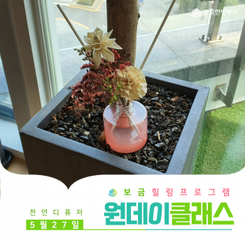 [원데이클래스] 마음까지 맑아지는 풀내음가득한 디퓨저공방