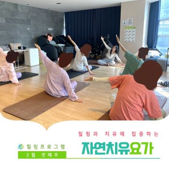 [자연치유요가] 힐링과 치유에 집중하는 시간, 자연치유요가