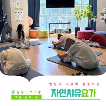 [자연치유요가] 힐링과 치유에 집중하는 시간, 자연치유요가
